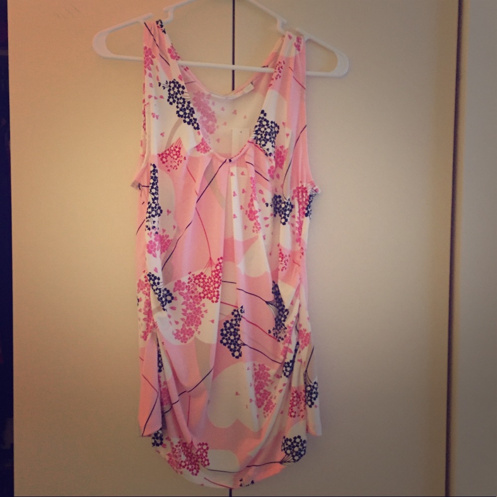 NY&Co stretch sleeveless top in pink, L